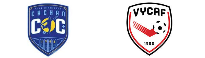logo des 2 équipes, cachan et Yerres