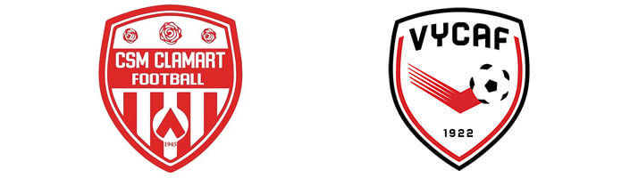 logo des 2 équipes, Clamart et Yerres