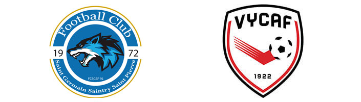 logo des 2 équipes, Saint Germain Saint Pierre et Yerres