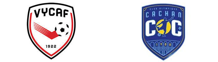 logo des 2 équipes, cachan et Yerres