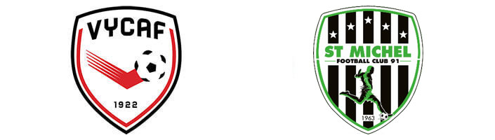 logo des 2 équipes, Saint Michel et Yerres