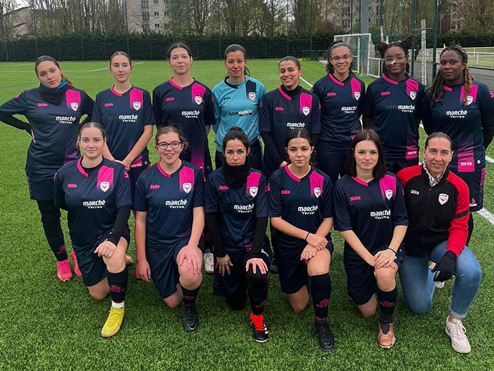 photo des Séniors lors du 1/4 finale de coupe de l'Essonne contre Palaiseau