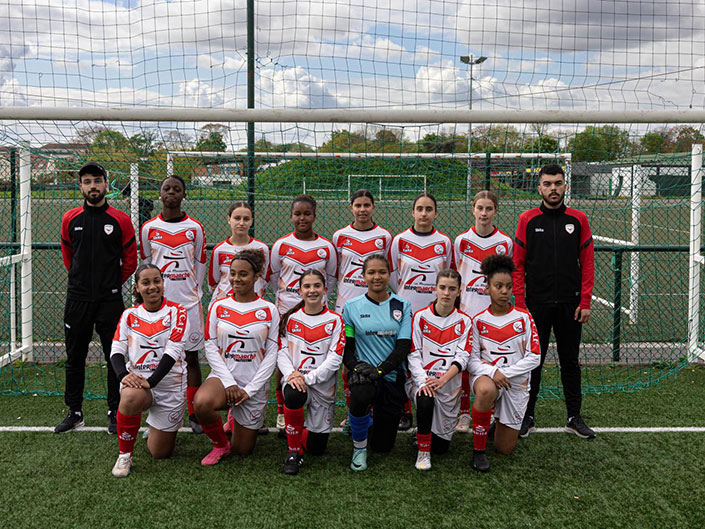 photo des U15 lors du 1/2 finale de coupe de l'Essonne contre Morangis